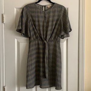 Plaid fit and flare skater dress